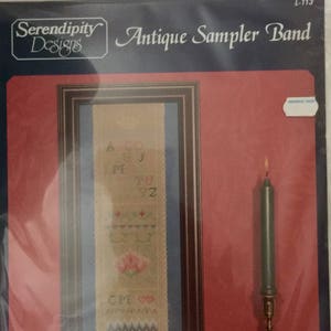 Antique Sampler Band by Serendipity Designs cross stitch kit - Free Shipping