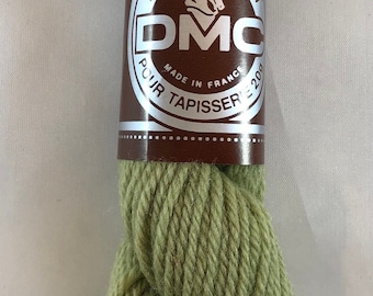 DMC Laine Colbert Needlepoint Tapestry Yarn, 100% Virgin Wool, Color 7424, Drab Olive 42.7 yards