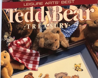 Teddy Bear Treasury, Leaflet 2994, Cross stitch book by Leisure Arts