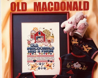 Old Macdonald Cross Stitch (Book 207) Vintage Pattern by Carol Emmer Designs