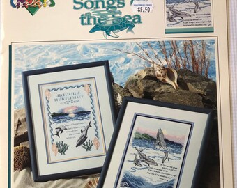 Songs of the Sea Cross Stitch design by Solomon Dixon Color Chart #20104, Vintage