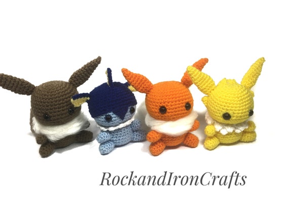 eeveelution plush set