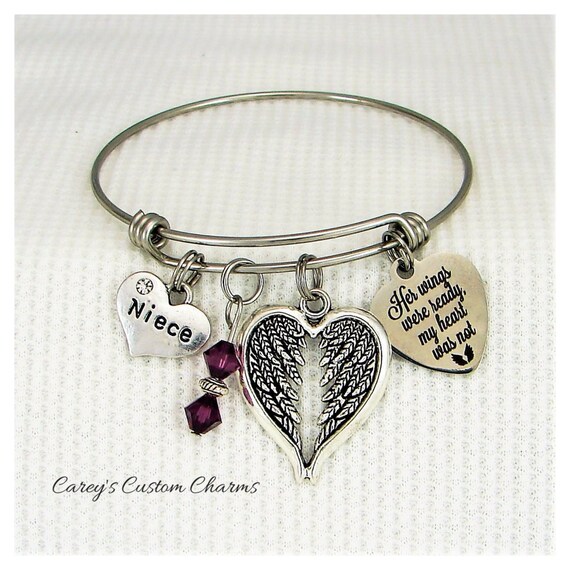 Bracelet Her Wings Were Ready My Heart Was Not Grandma Best Gift Ideas
