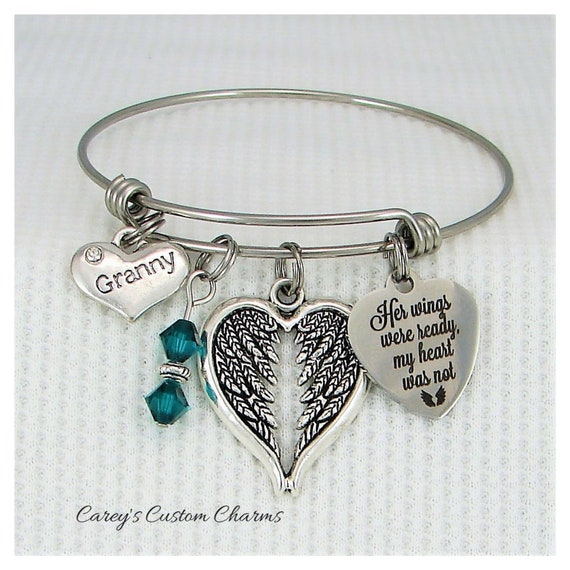 Bracelet Her Wings Were Ready My Heart Was Not Grandma Best Gift Ideas