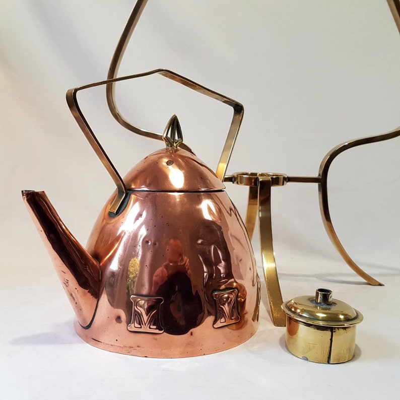 WMF Copper and Brass Spirit Kettle Etsy