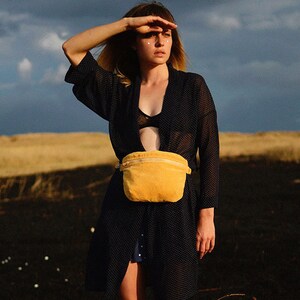 Mint Small Waist-bag Velvet Belt-bag Hip-bag Woman