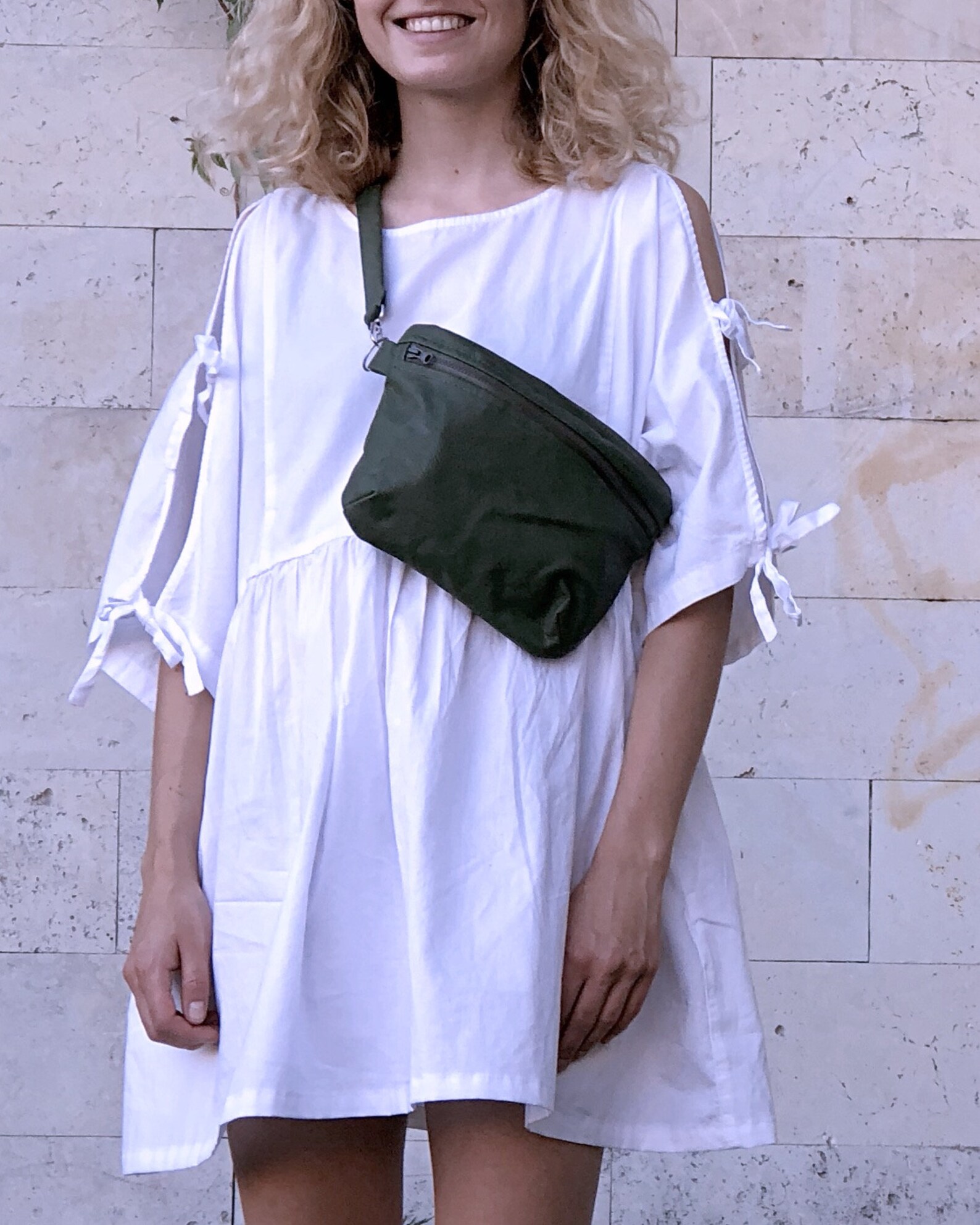 Green Waistbag ECOleather Vegan leather Beltbag Hipbag Etsy