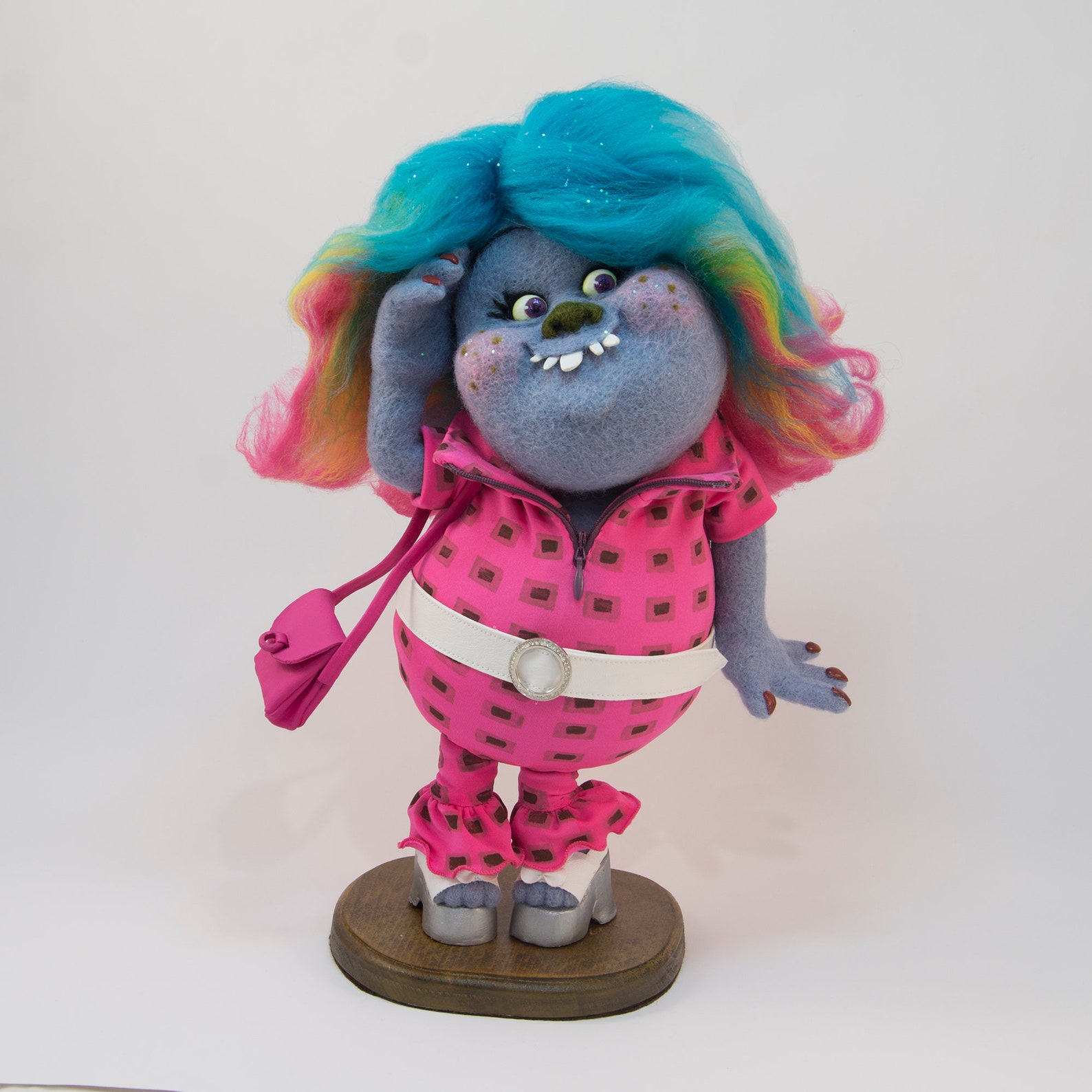 Trolls wool toyLady glitter sparklesBridgetCartoon Etsy