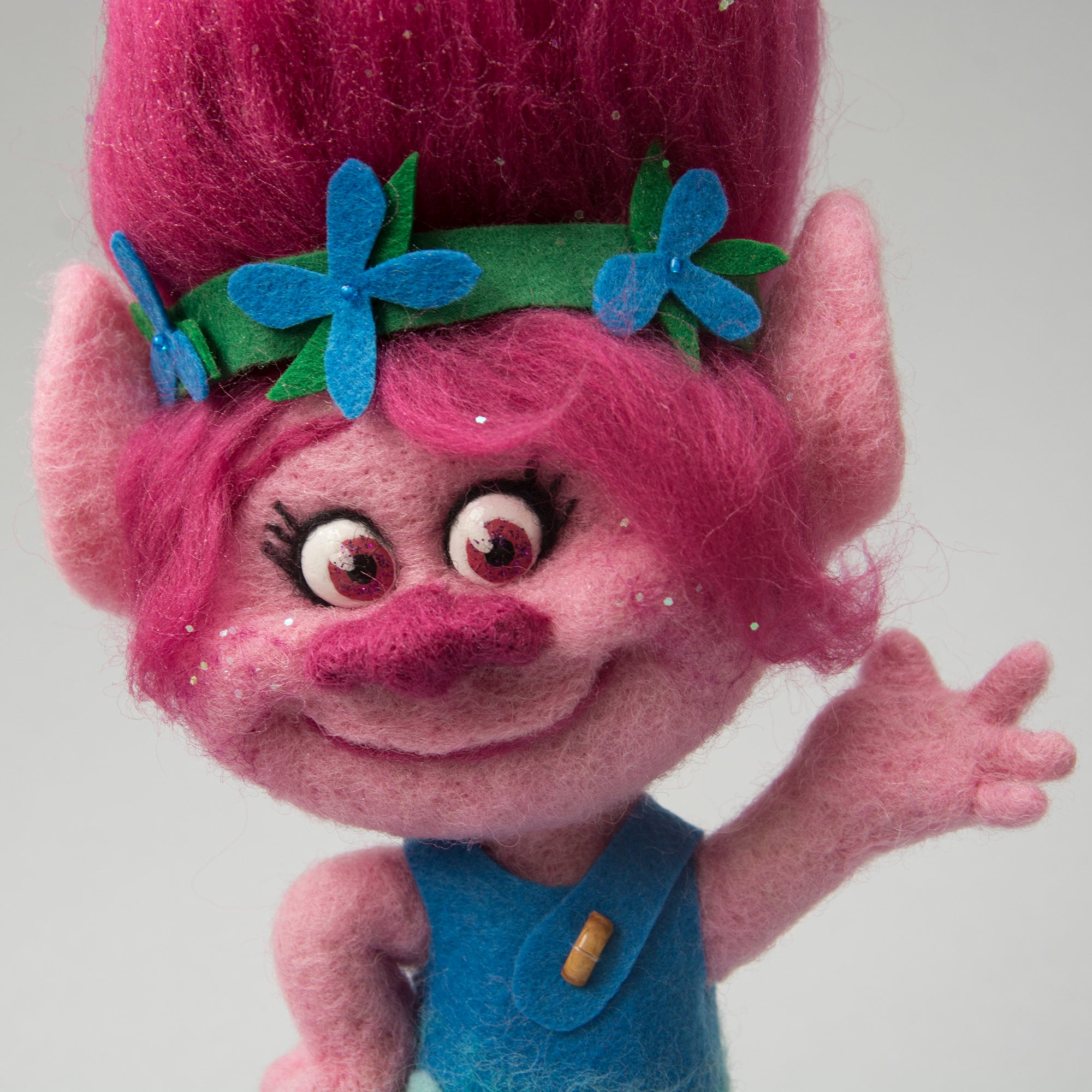Trolls Princess Poppy wool toy handmade dollfelting | Etsy