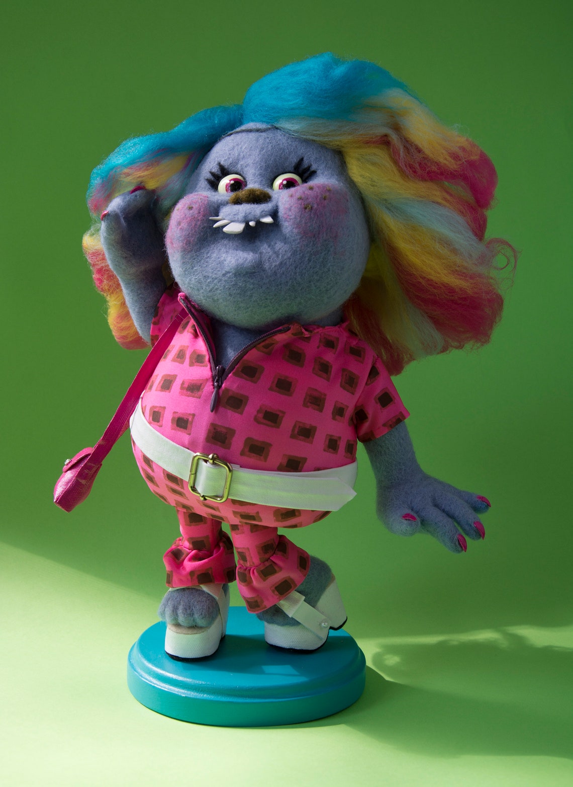 glitter troll doll