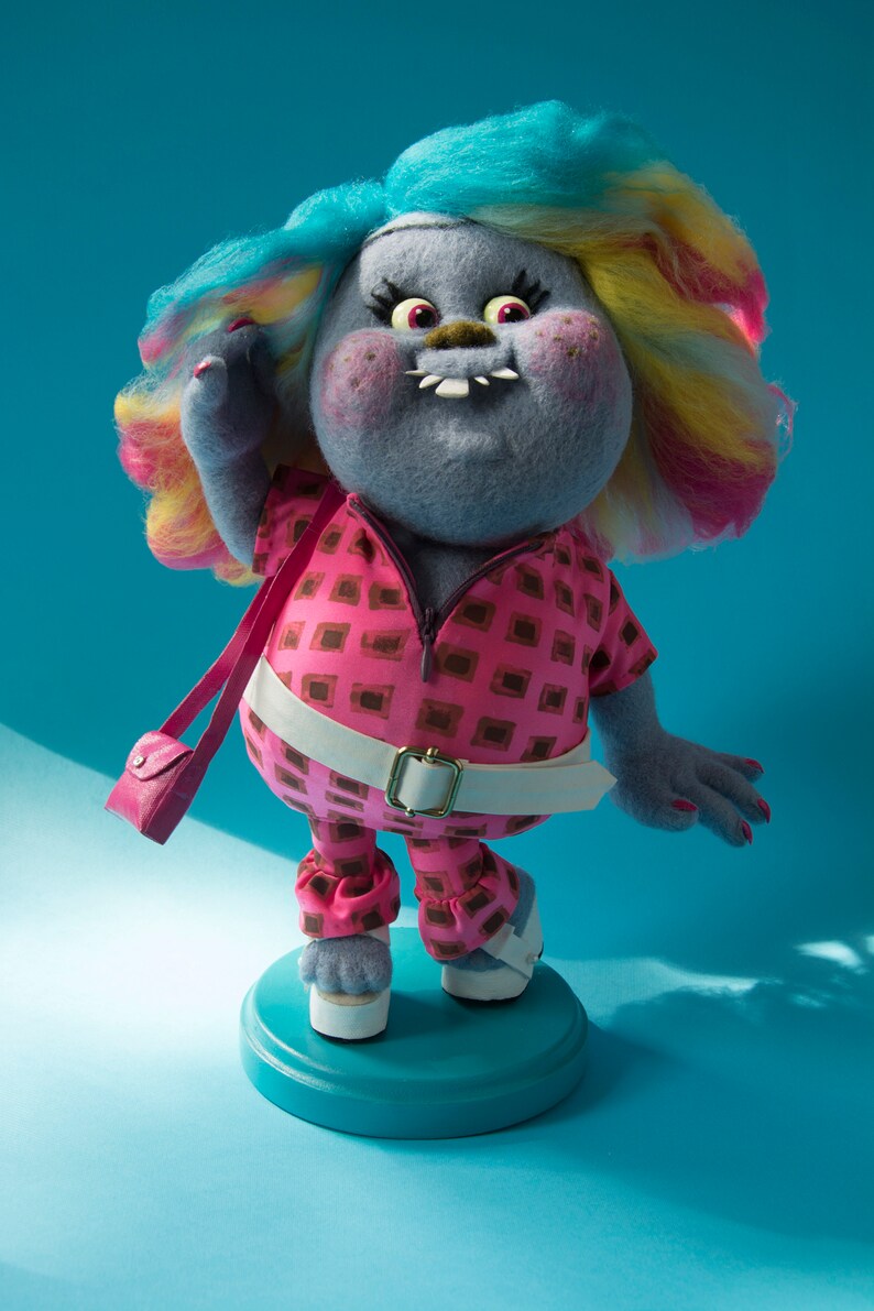Trolls wool toyLady glitter sparklesBridgetCartoon Etsy