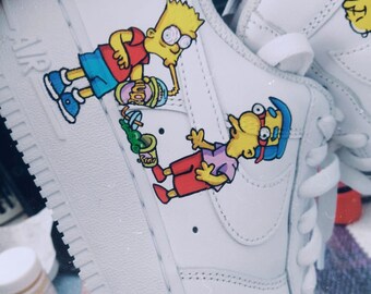 nike air force 1 bart simpson