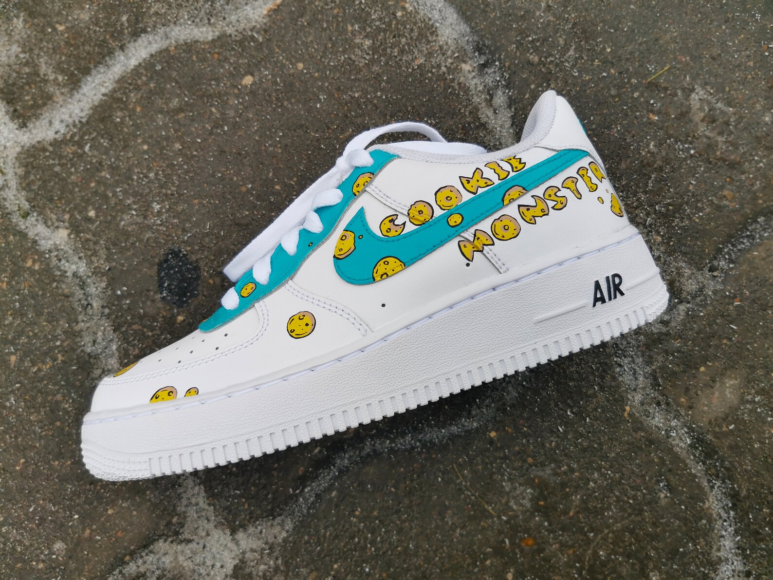 custom air force 1 cookie monster
