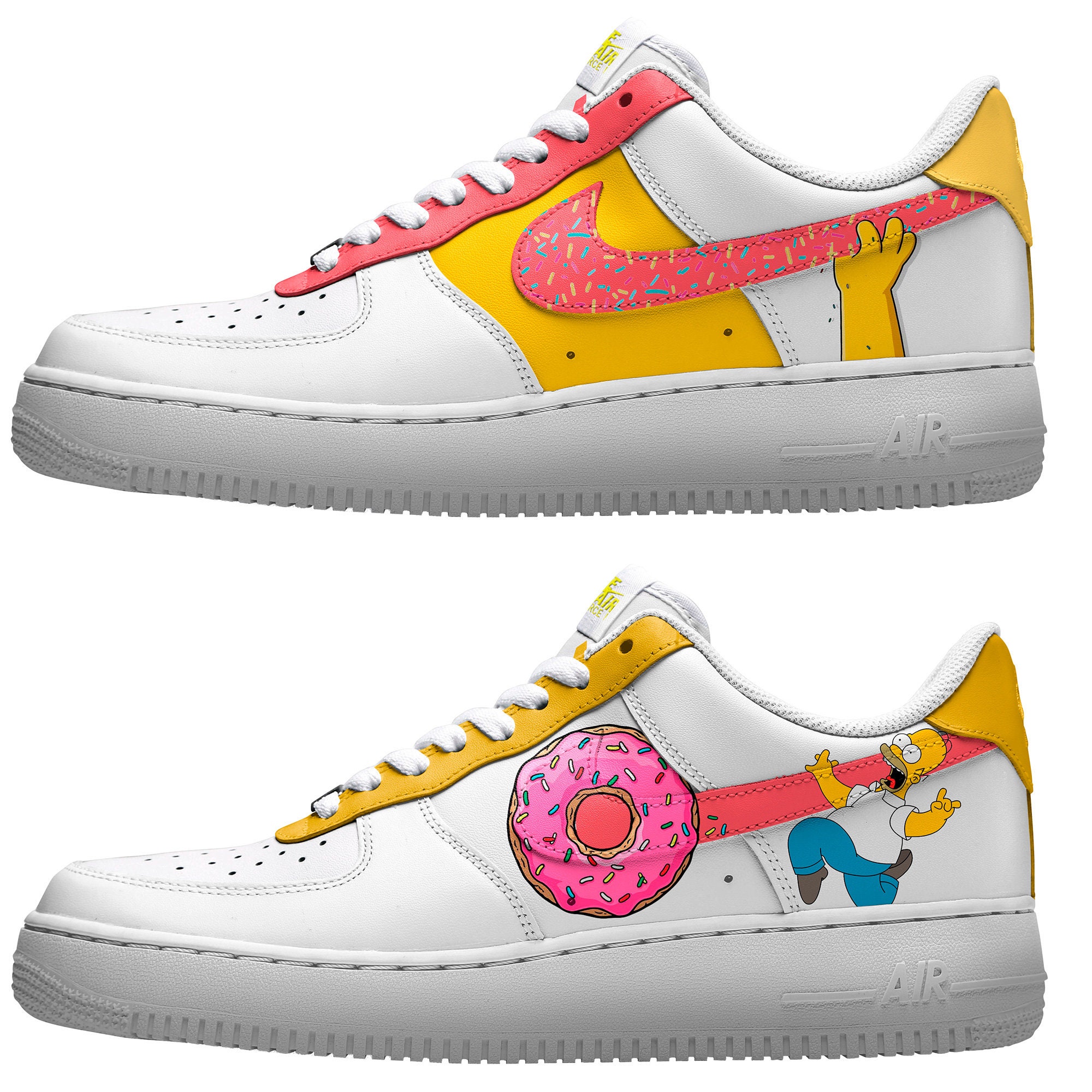 nike air force 1 custom simpsons