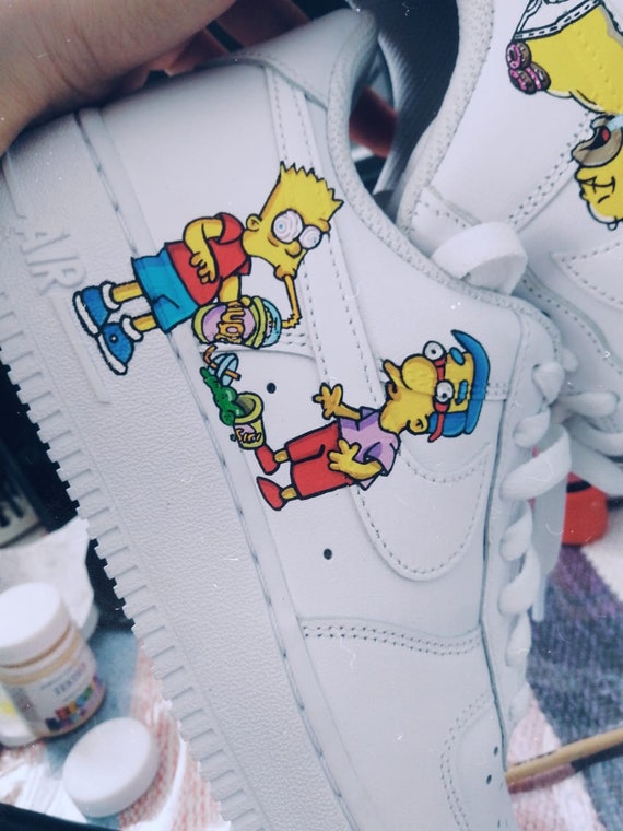 nike air force 1 bart simpson