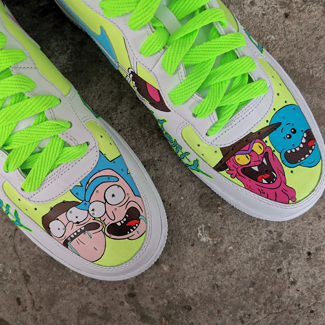 nike air force 1 custom rick and morty