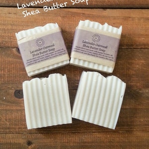 Lavender Oatmeal Shea Butter Soap image 1