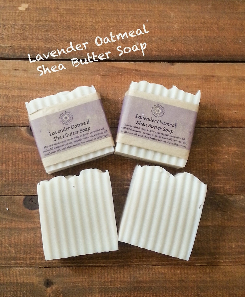 Lavender Oatmeal Shea Butter Soap image 1