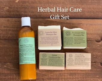 Herbal Hair Care Gift Set/ Helps with hair growth