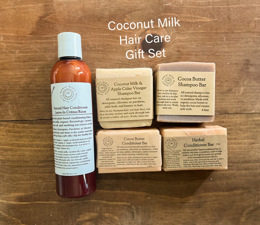 Coconut Milk Hair Care Gift Set Etsy