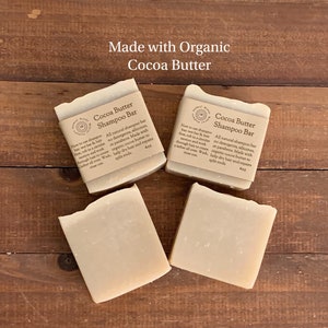 Cocoa Butter Shampoo Bar/Helps Dry Hair/ Repairs split Ends