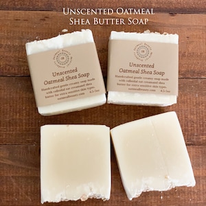 Gentle Oatmeal Soap Unscented Oat Shea