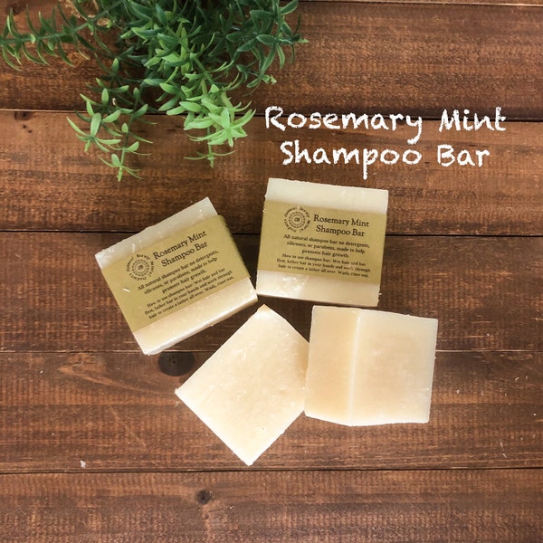 Rosemary Mint Shampoo Bar/Promotes Hair Growth