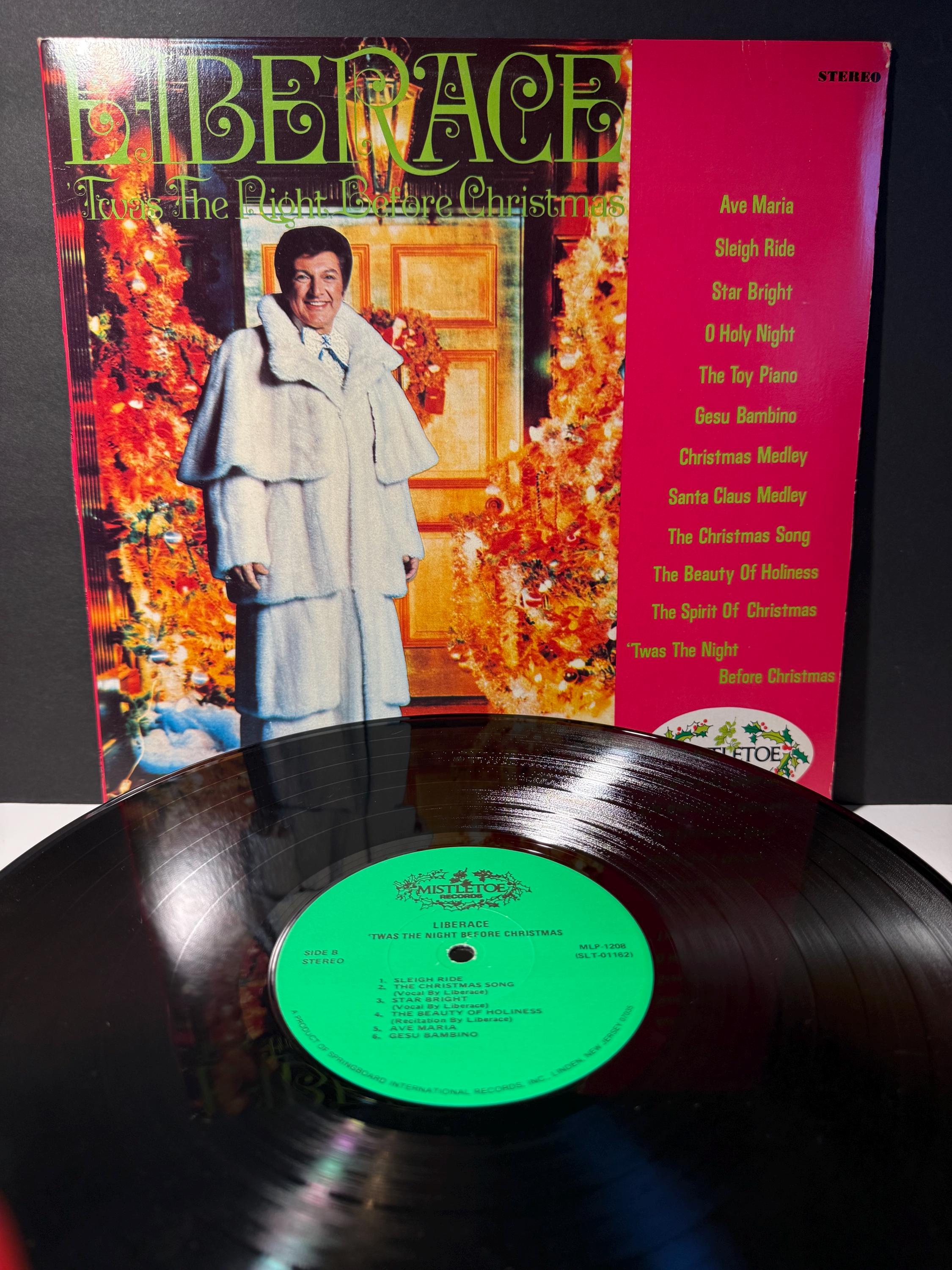 Vintage Liberace Christmas Record Album 