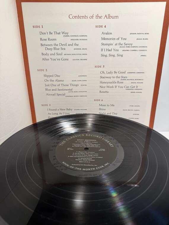 Benny Goodman an Album of Swing Vinyl LP Box Set 3lp Jazz Classics