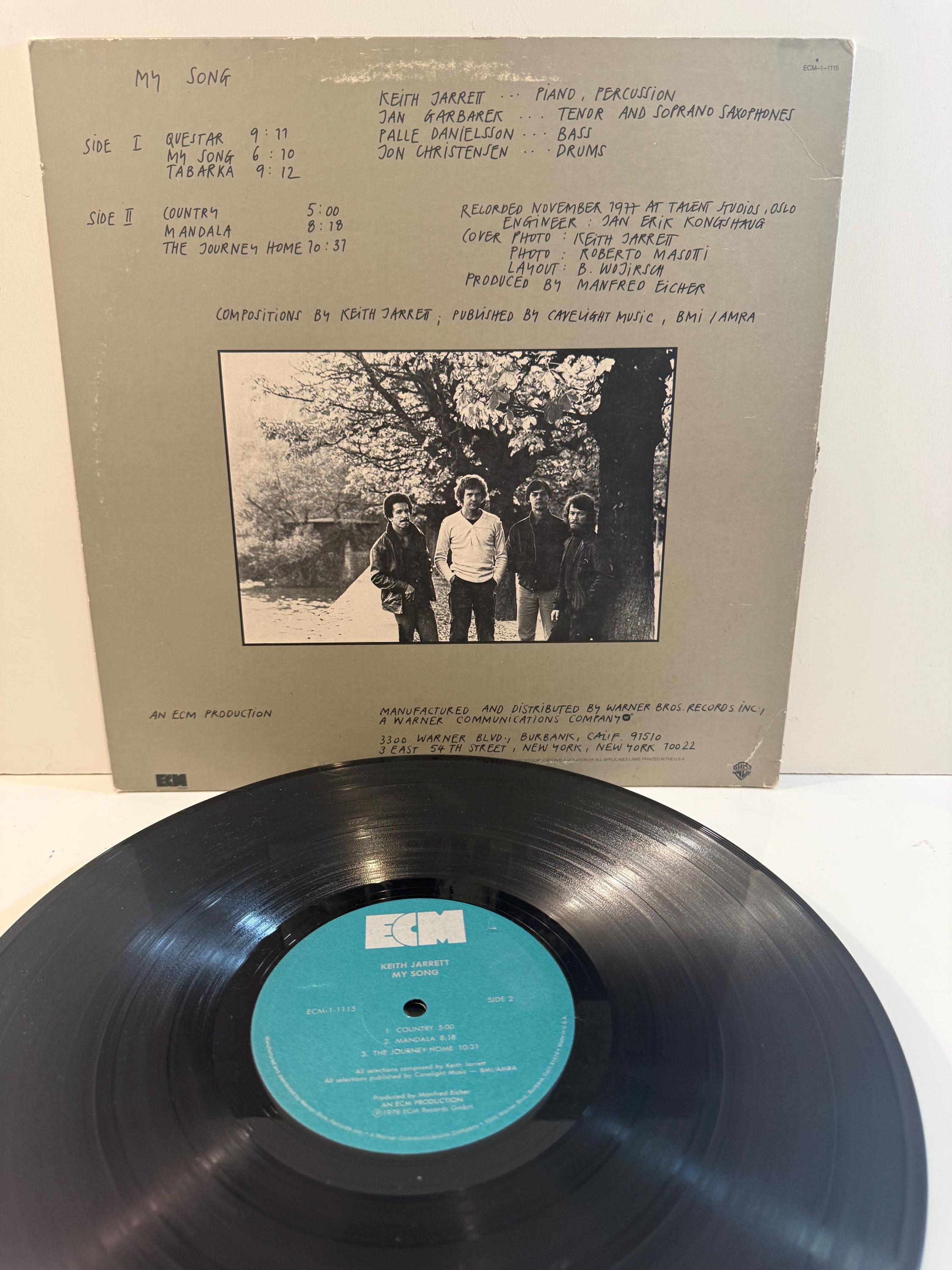 キース・ジャレット – マイ・ソング・ジャズ LP – ECMレコード ECM-1