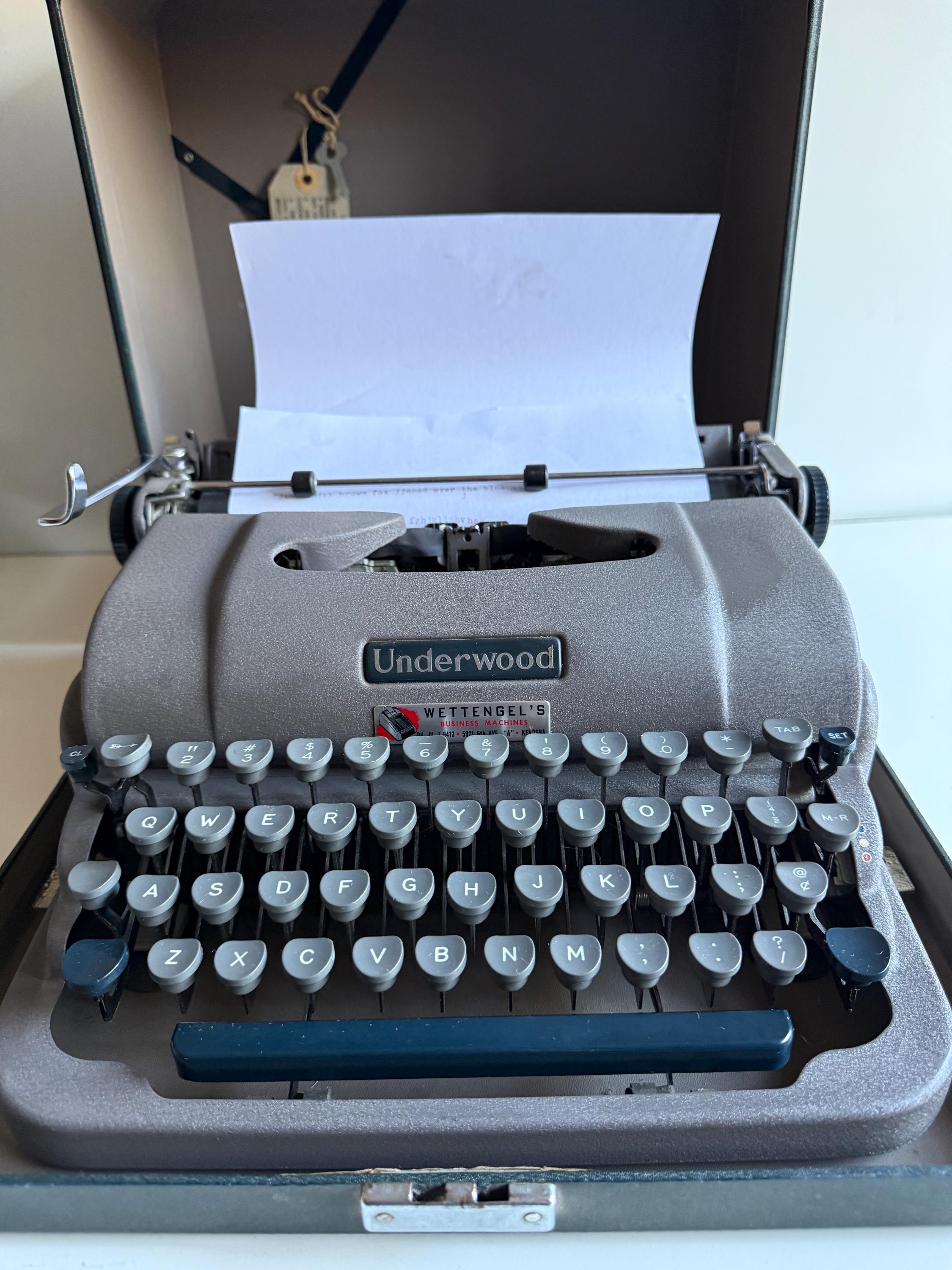 Antique Underwood Typewriter With Case - Etsy