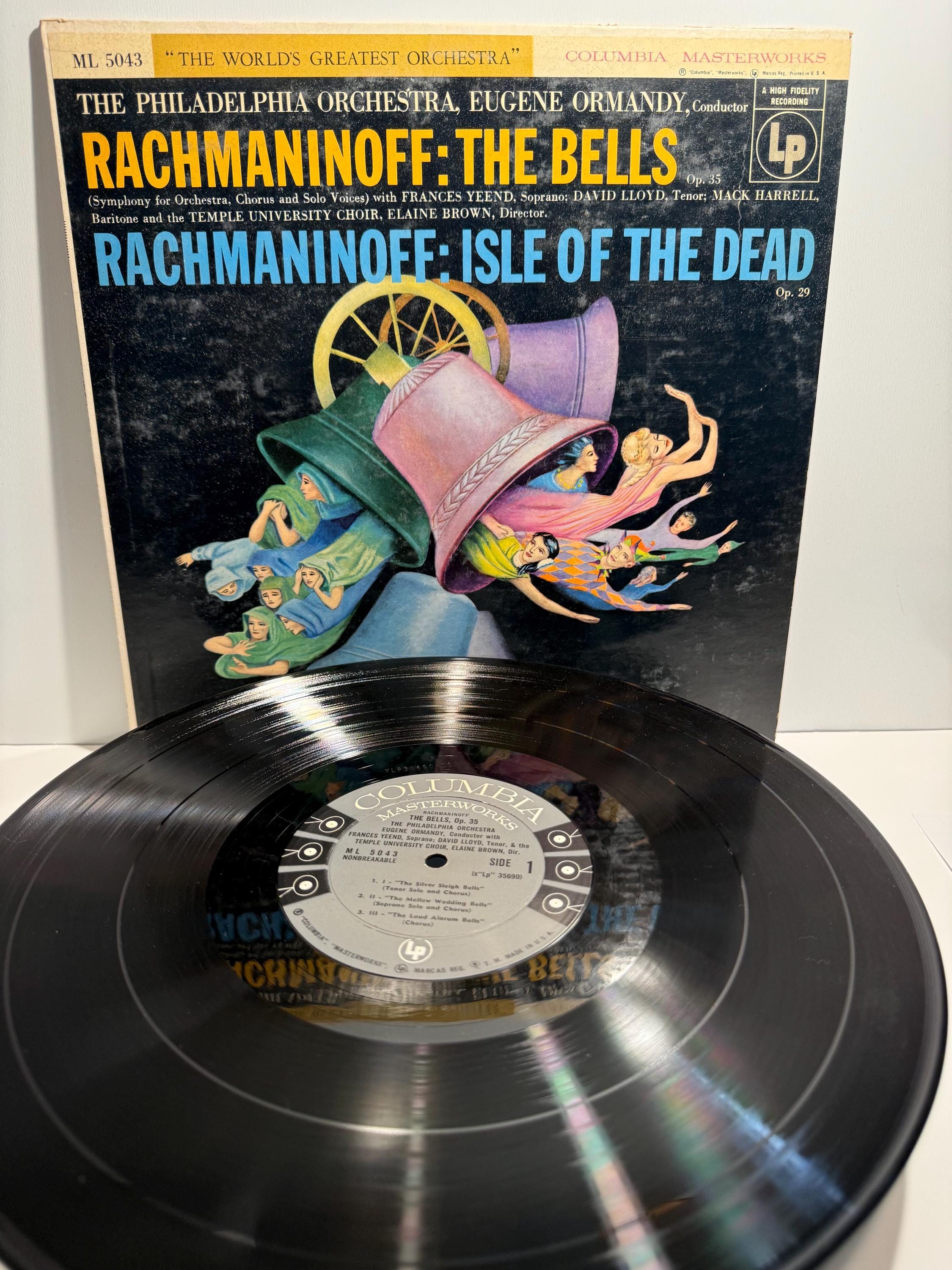 Vintage Rachmaninoff the Bells Isle of the Dead Vinyl LP Columbia