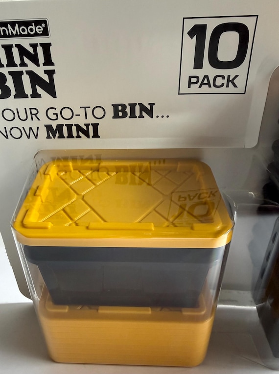 Greenmade Mini Bin 10 Pack | Stackable Storage Bins | Small Parts