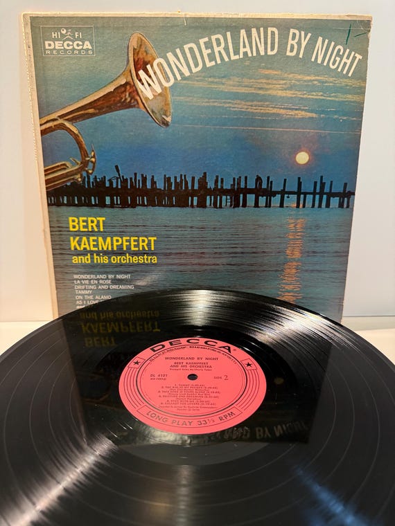 Bert Kaempfert Wonderland by Night LP: Vintage Easy Listening