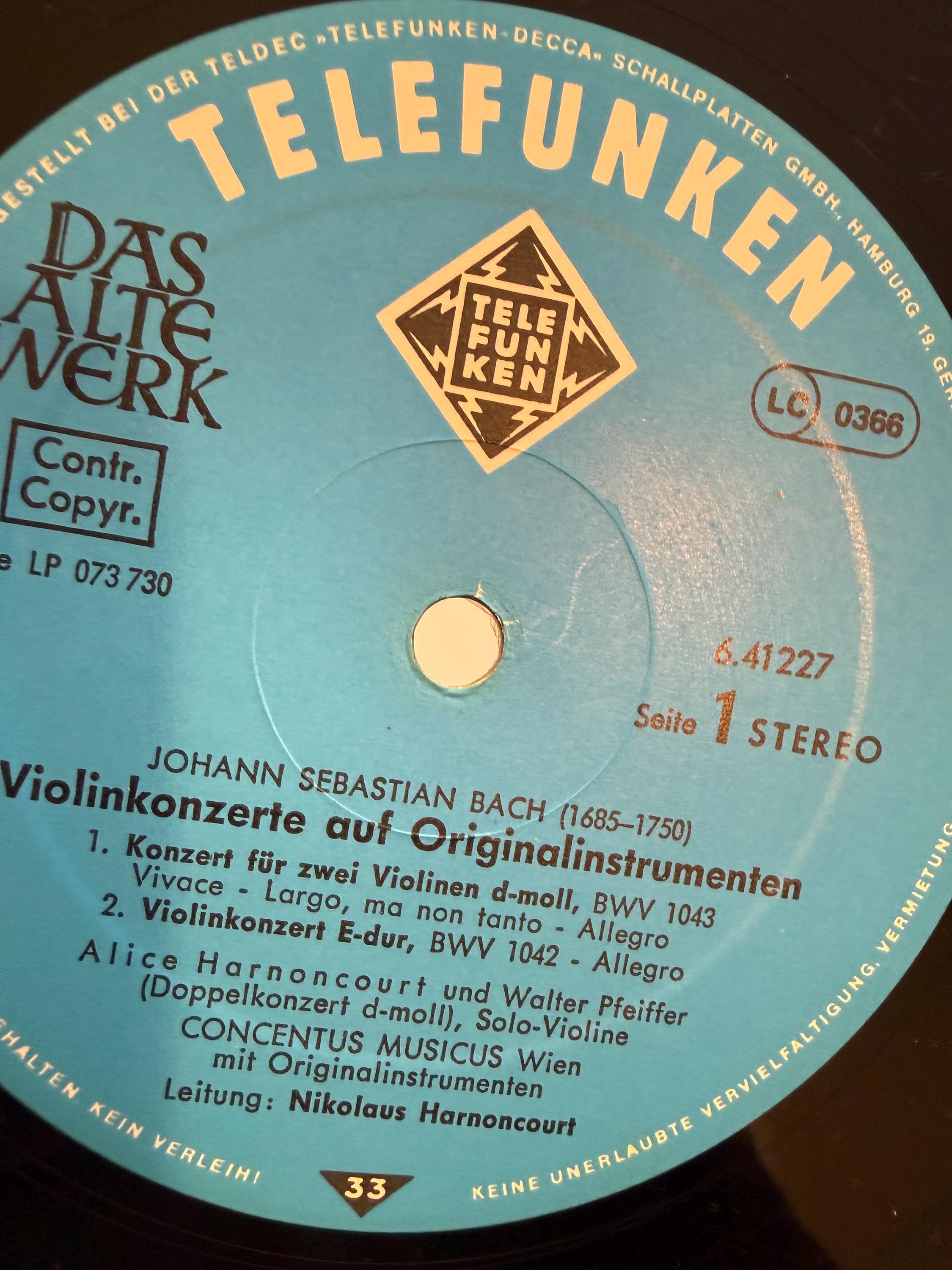 Das Alte Werk – Early Music Collection – Vintage Classical Vinyl