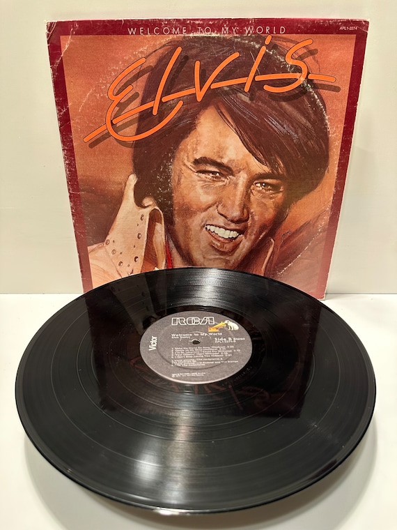 Elvis Presley- Welcome to My World 2274 Record 1977 Elvis - Etsy