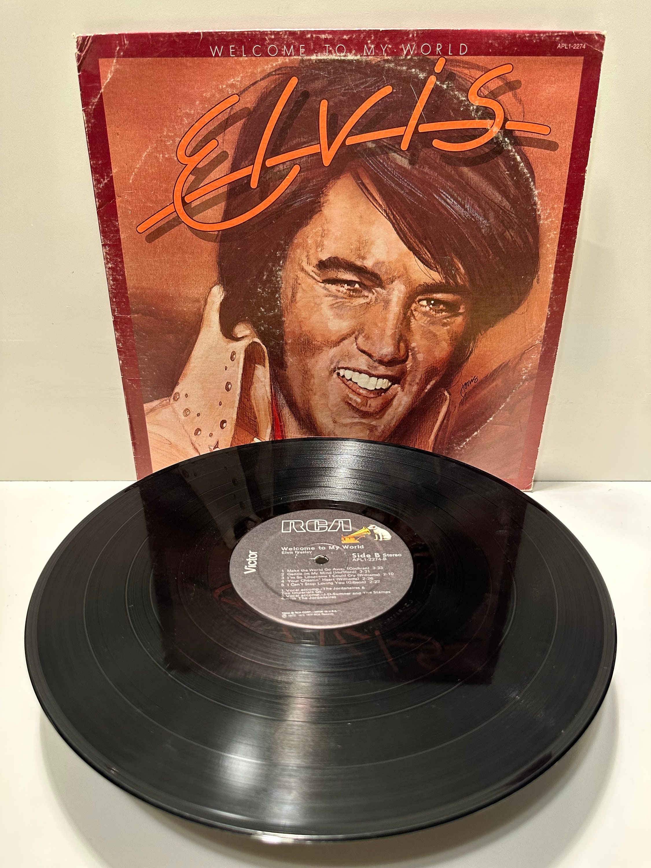 Elvis Presley- Welcome to My World 2274 Record 1977 Elvis - Etsy