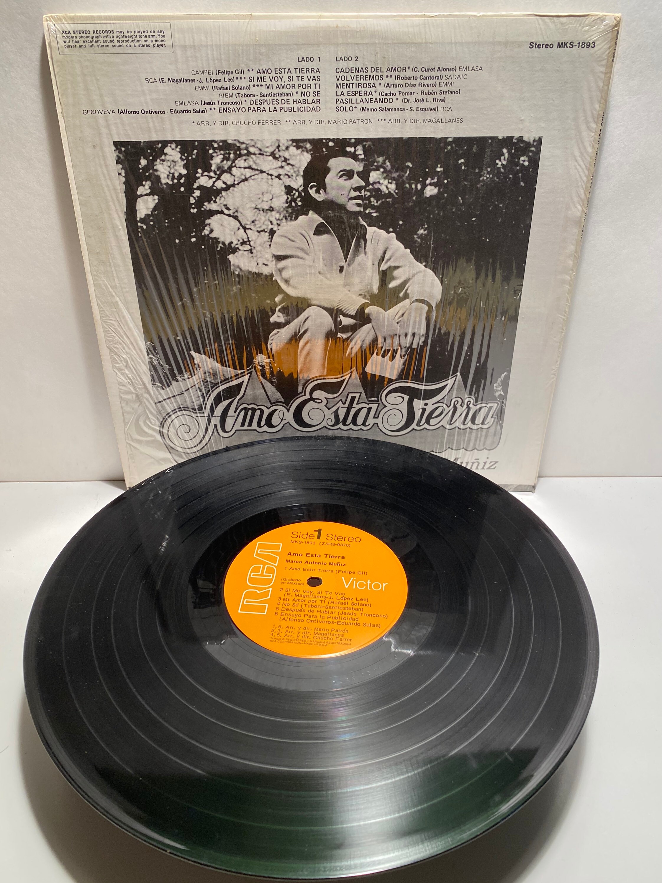 Marco Antonio Muñiz - Amo Esta Tierra by Chucho Ferrer 1893 Record 1971 -  Etsy