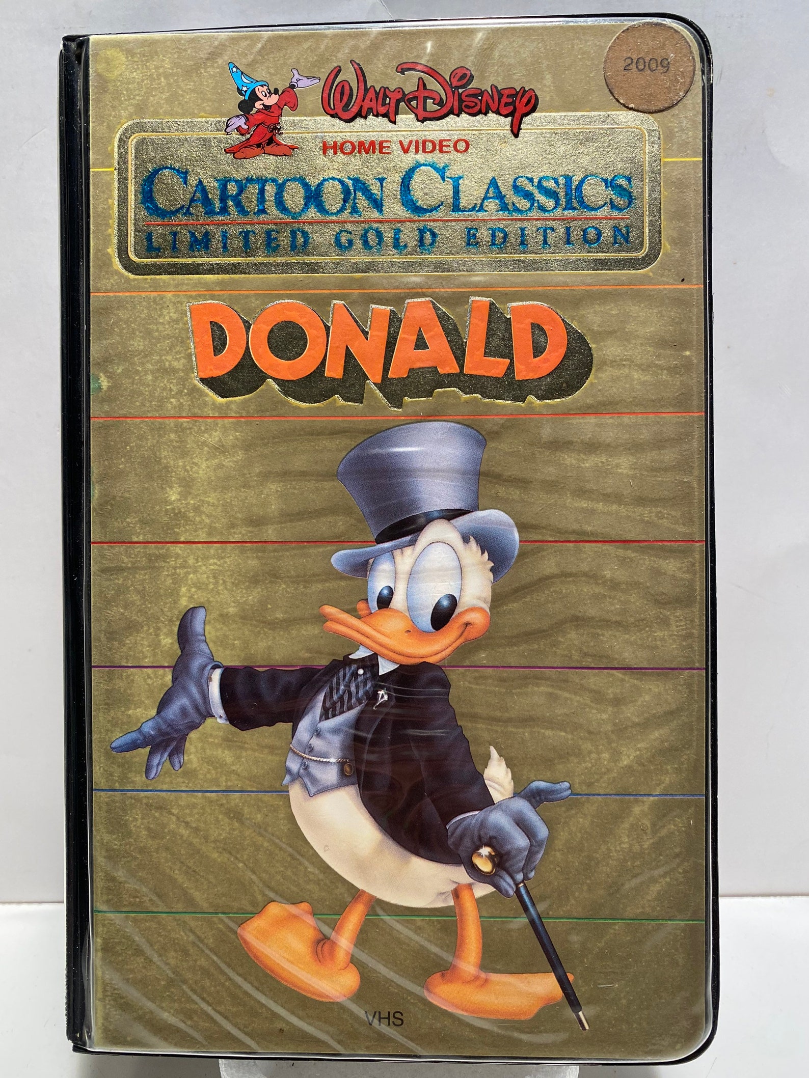 Donald Walt Disney Cartoon Classic Limited Gold Edition VHS | Etsy