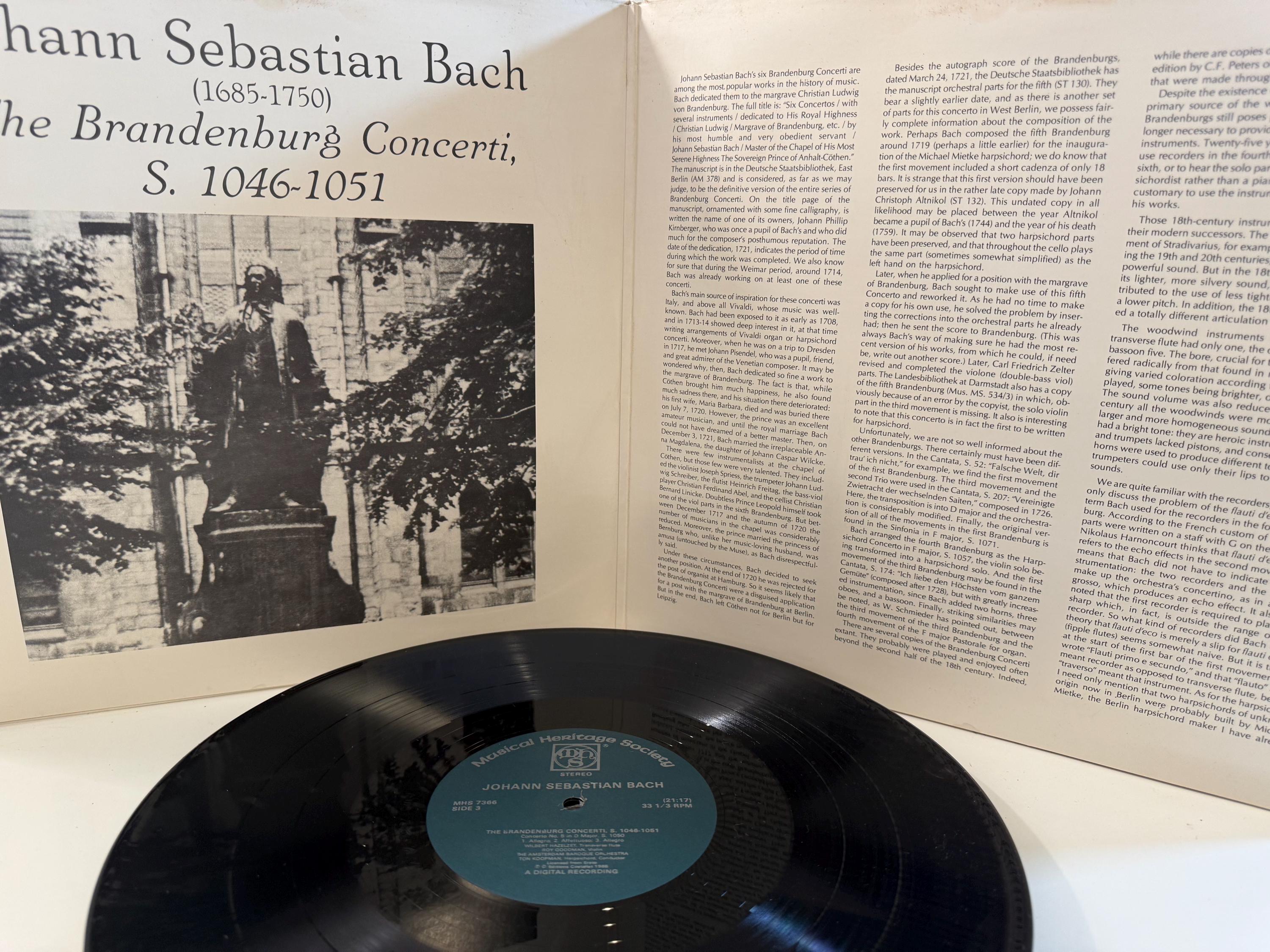 Bach Works by Johann Sebastian Bach Vintage Classical Vinyl LP