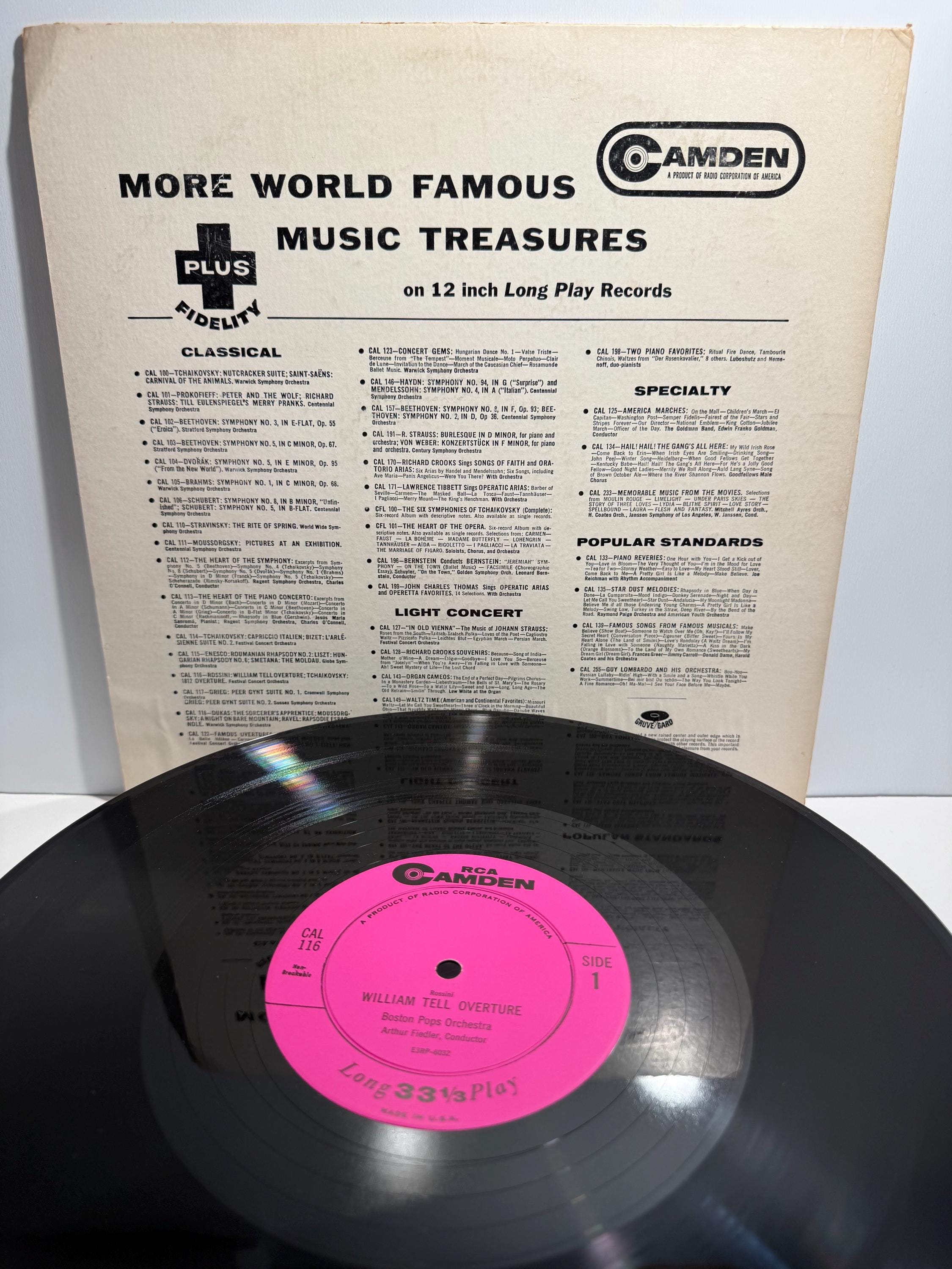Vintage Rossini William Tell Overture Vinyl LP Tchaikovsky 1812