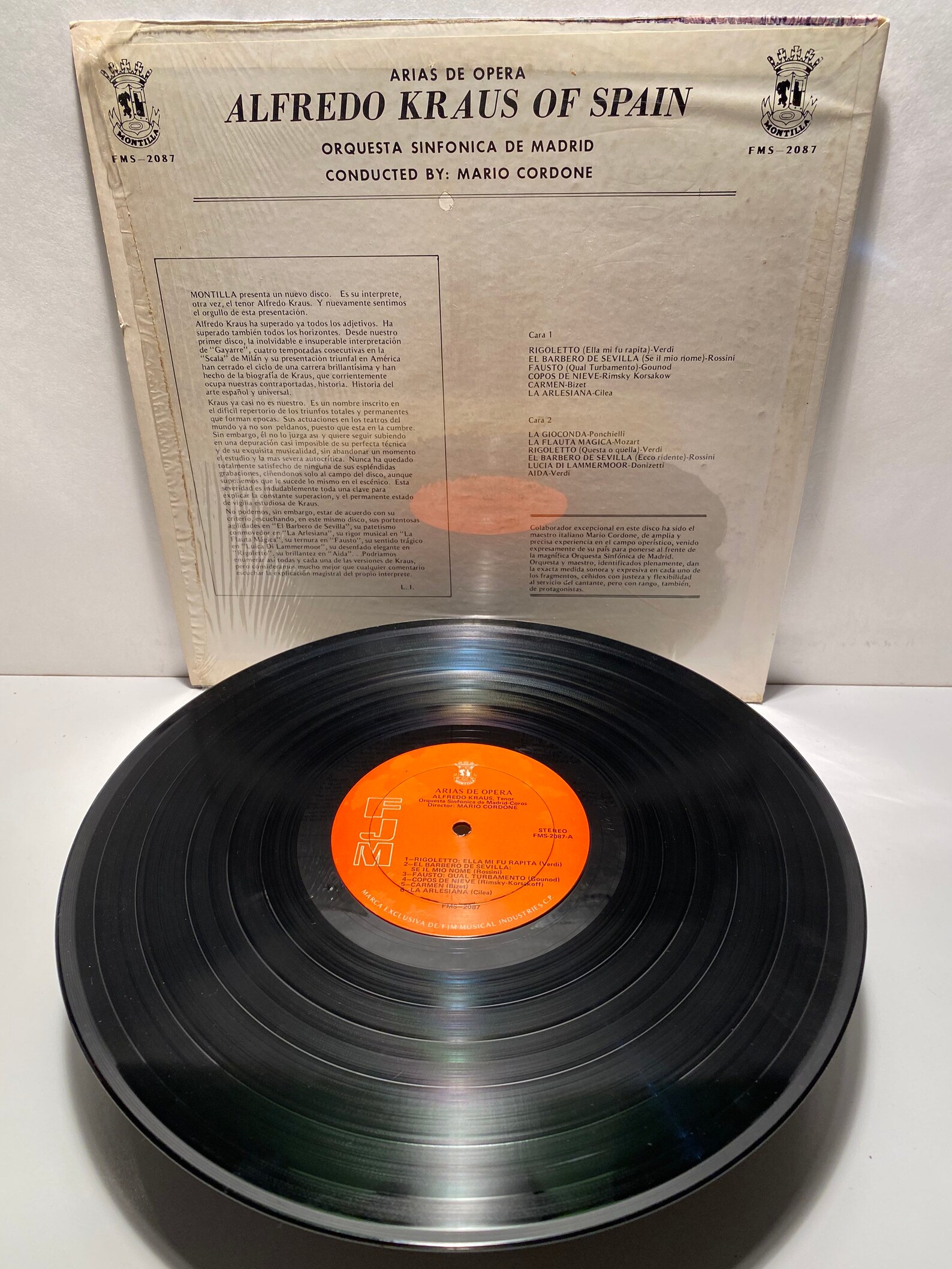 Alfredo Kraus Famous Operatic Arias De Opera by Mario Etsy