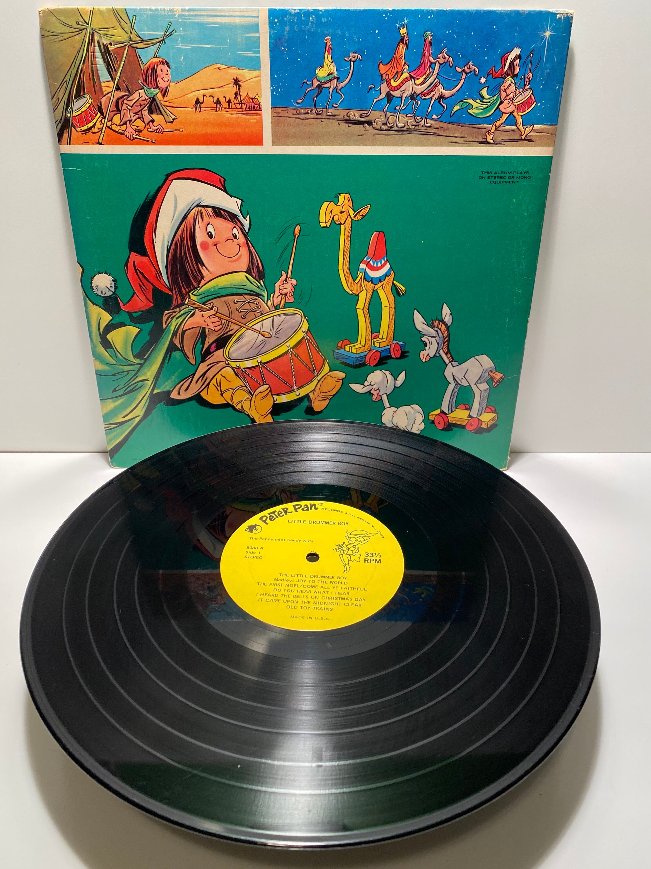 The Peppermint Kandy Kids Christmas the Little Drummer Boy 8088 Record -  Etsy