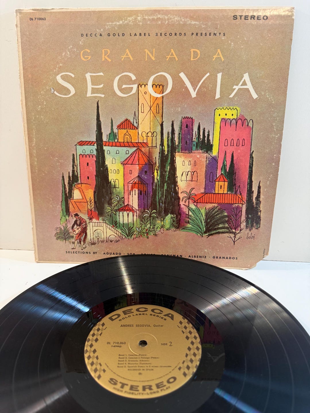 Granada – Andrés Segovia – Vintage Classical Guitar Vinyl LP