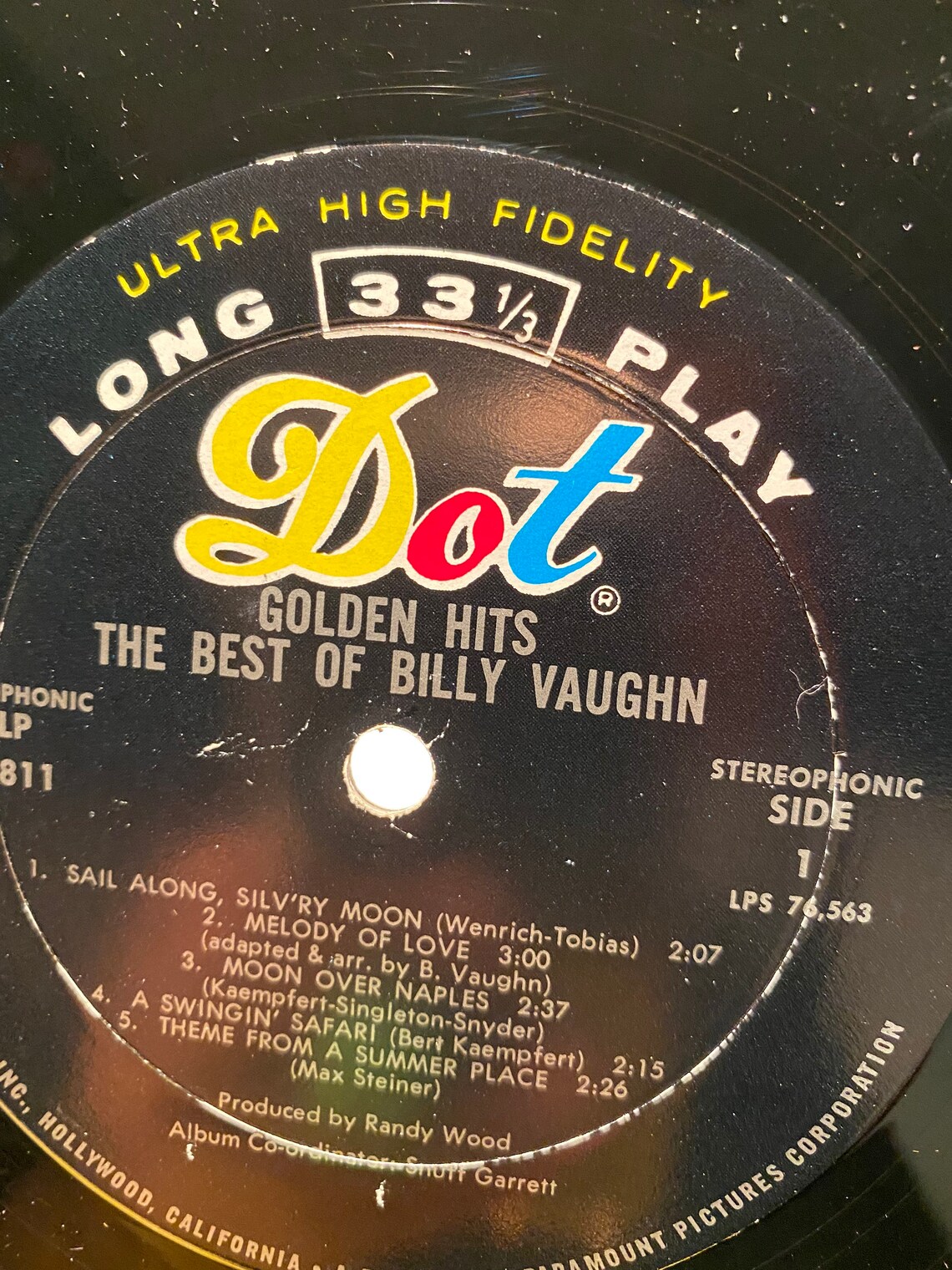Billy Vaughn Golden Hits: The Best Of Billy Vaughn By Randy | Etsy
