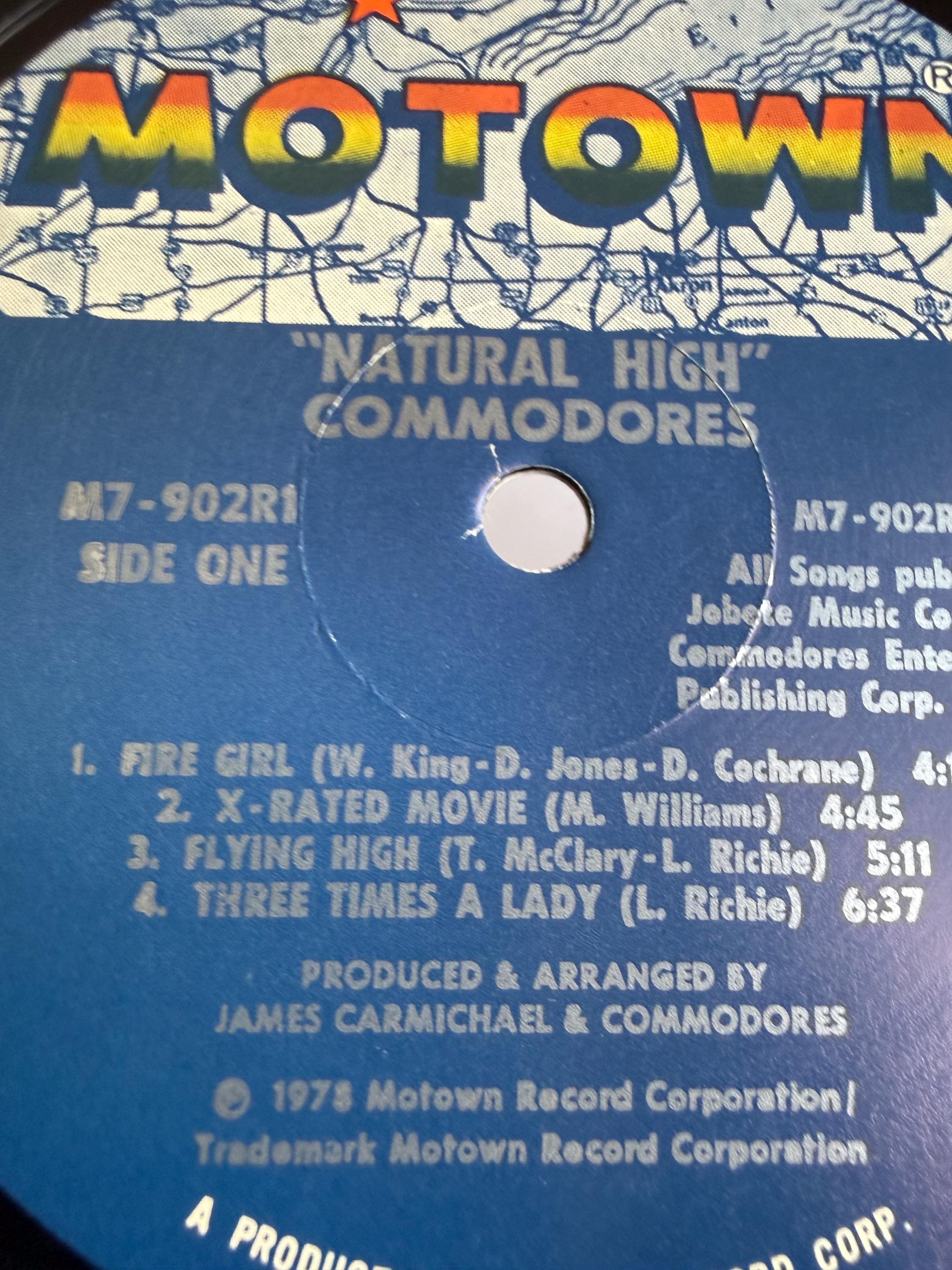 Commodores Natural High M7-902R1 (1978) Vinyl LP Motown Lionel