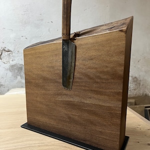 Knife holder plane tree smoked magnetic