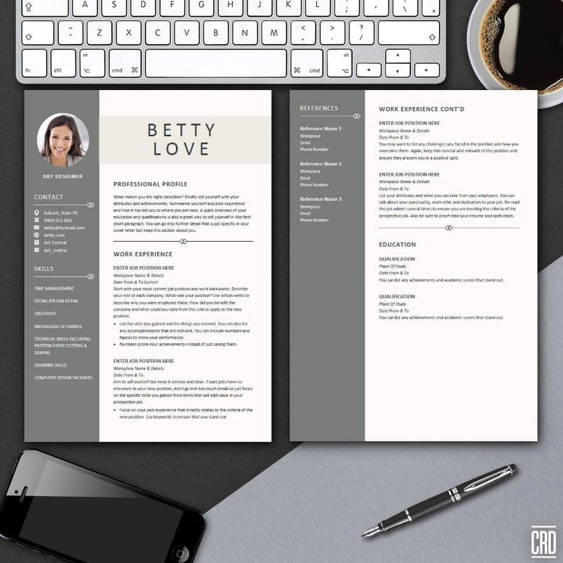 Resume Template Instant Download  Best CV Template  Cover image 1
