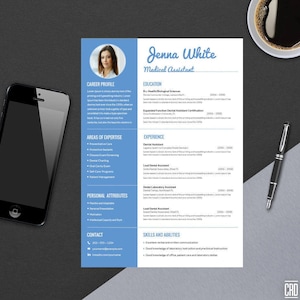 Creative Resumes, Professional Printable Editable Template BUNDLE Ms Word Professional Resume Design Modern cv EASTER SALE image 4