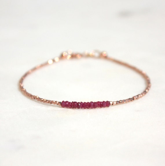 Genuine Ruby Bracelet | 92.5 Silver With Cut Diamonds | Braided in Thick  Solid Red Thread. | Handmade gifts for men, Gemstone necklace diy, Easy  handmade gifts